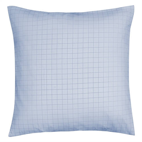Kissenbezug 100 % Baumwolle - 60x63 cm - Blau kariertes Kissenbezug - Nordstrand Home Deckenbezug