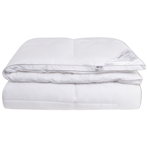 Doppelte Ganzjahresdecke 200x220 cm - Weiche und voluminöse Daunenfaser-Doppeldecke - Nordstrand Home Doppelfaserdecke
