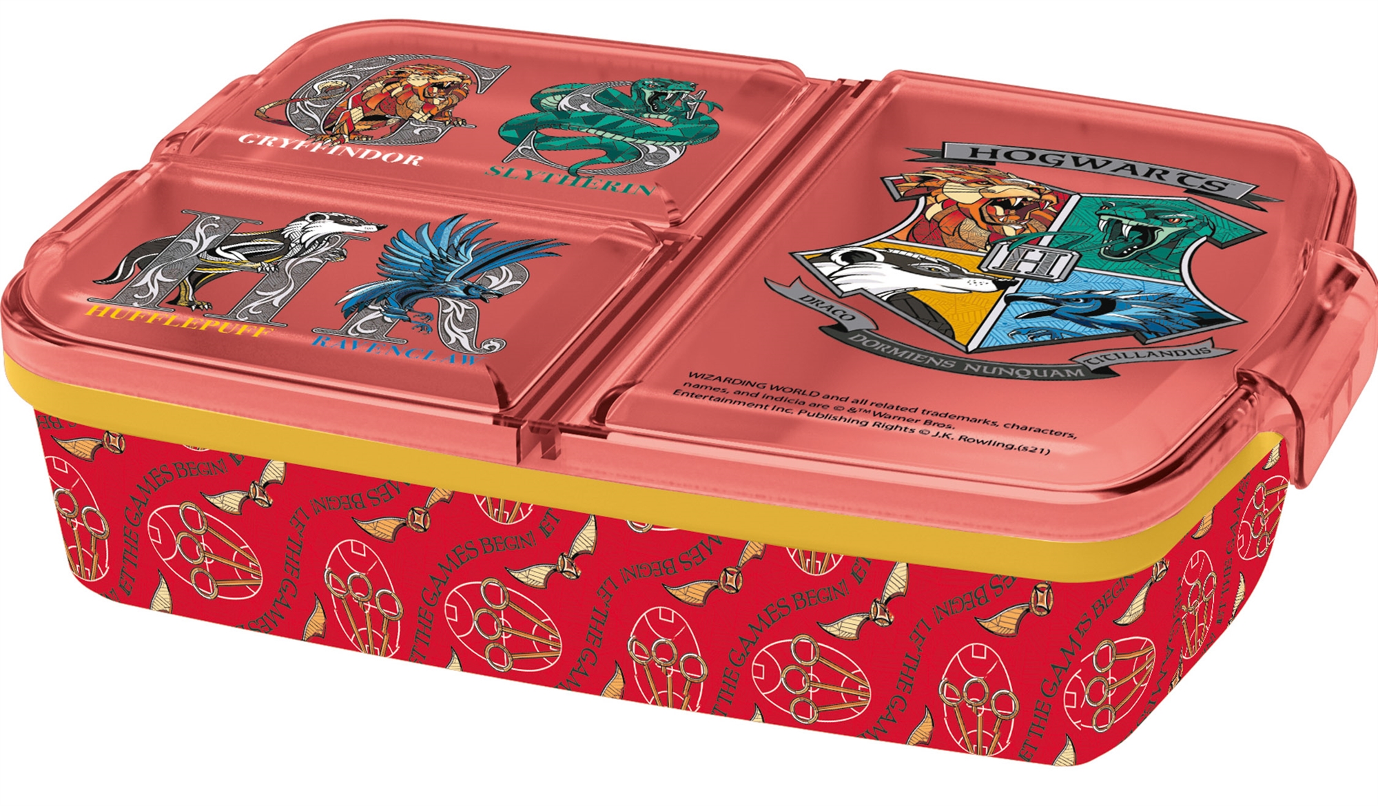 Harry Potter Brotdose - Kinderbrotdose mit 3 Fächern