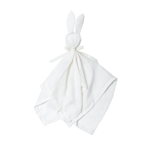 Schnuffeltuch mit Hase - GOTS zertifizierte Bio-Baumwolle - 50x50 cm - Balsam Cream - Müsli By Green Cotton Soother