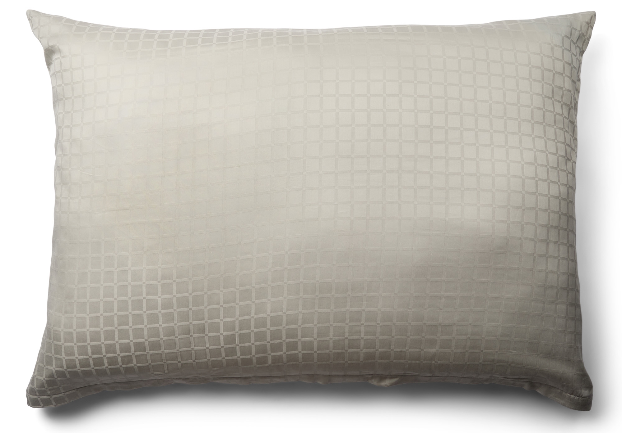 Kissenbezug 70x100 cm - 100% Baumwollsatin - Kopfteilkissen - sandfarben jacquardgewebt