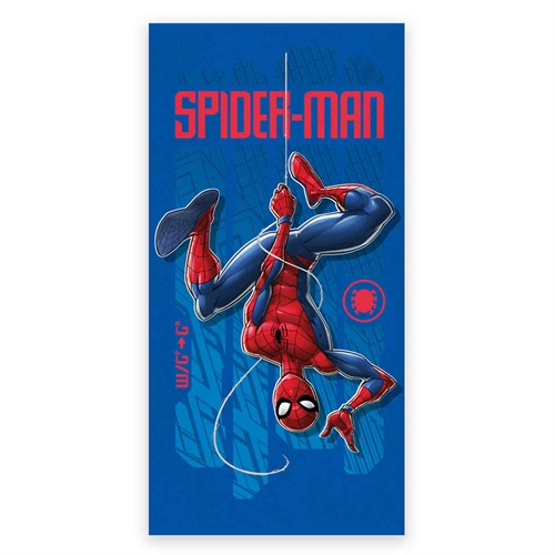 Badehandtuch - Blaues Spiderman Handtuch - 70x140 cm - 100% weiche Baumwolle