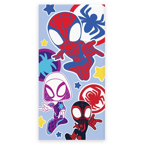 Badehandtuch - Hellblaues Spidey Handtuch - 70x140 cm - 100% weiche Baumwolle