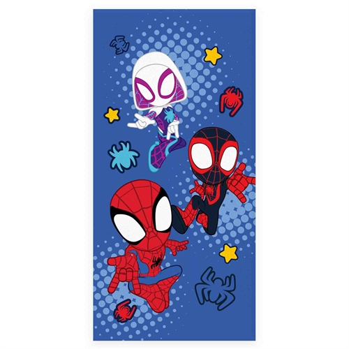 Badehandtuch - Blaues Spidey Handtuch - 70x140 cm - 100% weiche Baumwolle