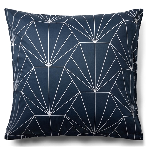 Kissenbezug 60x63 cm - Hexagon - dunkelblau - 100 % Baumwollsatin