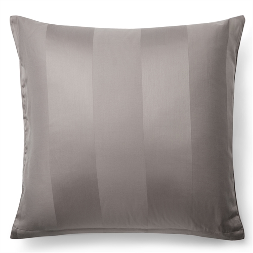 Kissenbezug 60x63 cm - 100% Baumwollsatin - Karen Sand - Gestreifter, jacquardgewebter Kopfkissenbezug - Extra weicher Kissenbezug von By Borg