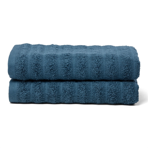 Handtücher 2 Stk. 100% gekämmte Baumwolle - Weiche blaue Handtücher 50x100 cm von Borg Living