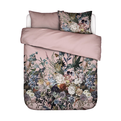 Essenza Bettwäsche - 140 x 220 cm - Eleanor woodrose - Wendebettwäsche - 100 % Bio-Baumwollsatin - Bettwäsche mit Blumenmuster