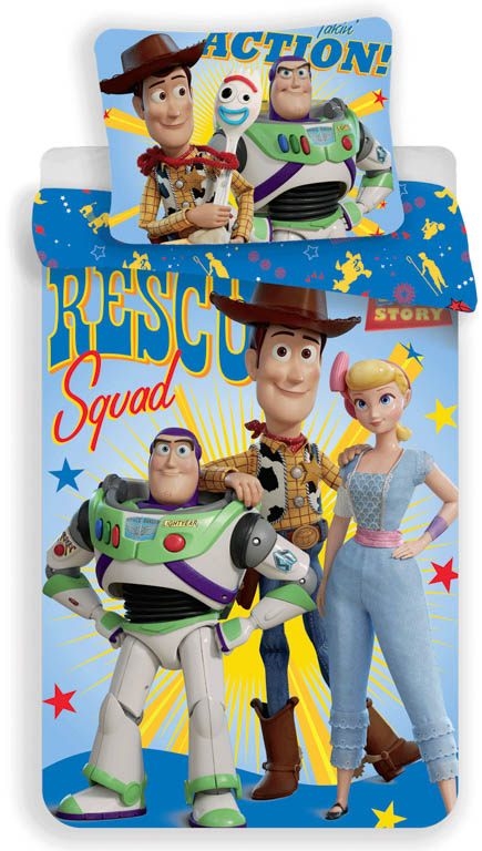 Toy Story Bettwäsche - 100% Baumwolle - Junior Bettwäsche 100x140 cm