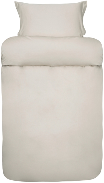 Satin-gewebte Bettwäsche - Beige Bettwäsche-Set aus 100% ägyptischer Baumwolle - 140x200 cm - Elegance - Høie Of Scandinavia Bettwäsche