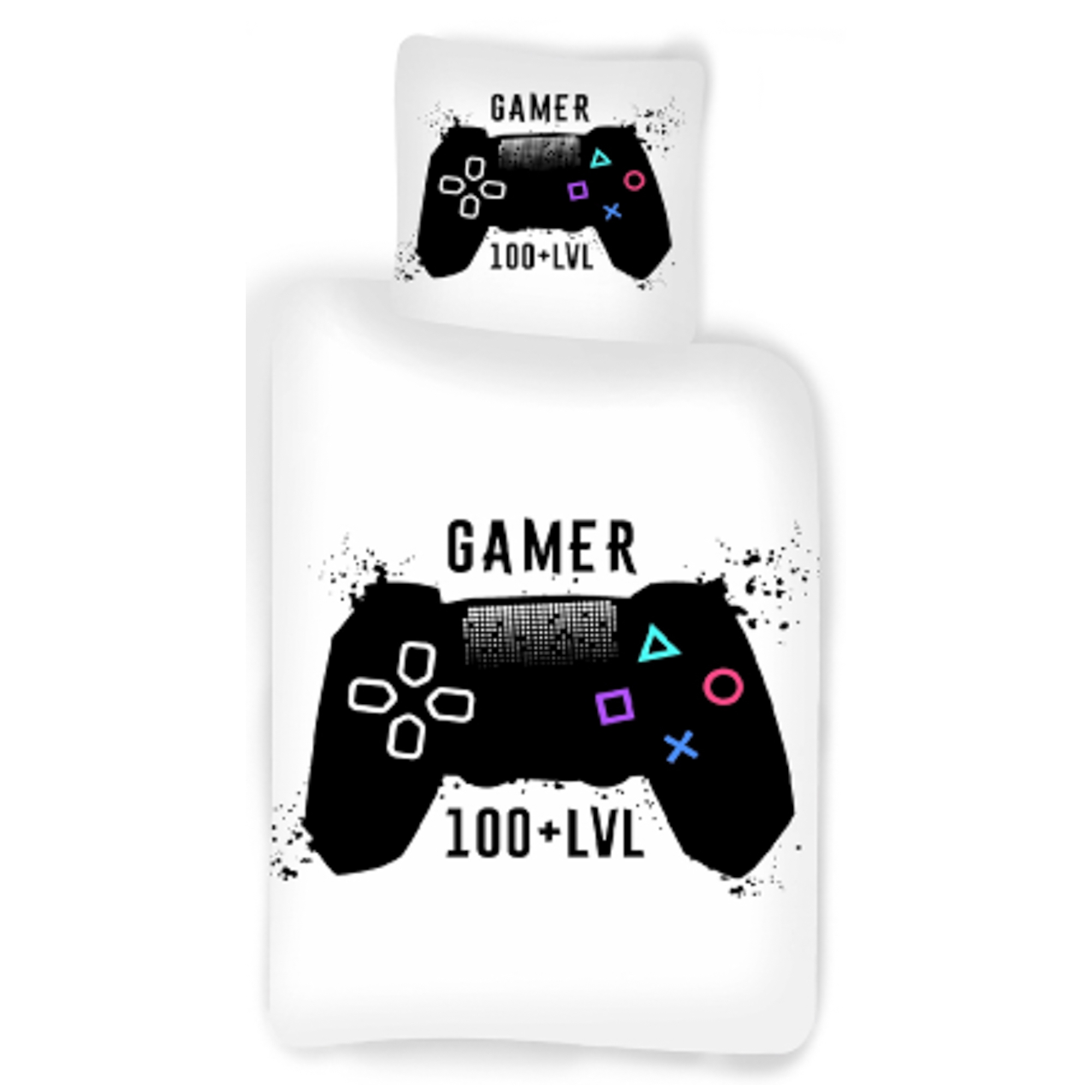 Gamer-Bettwäsche - Gamer 100 + LVL - 100% Baumwolle