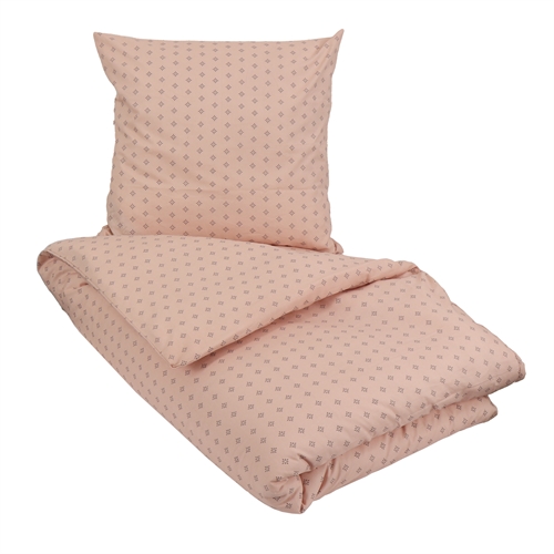Bettwäsche Doppeldecke 200x220 cm - Iben peach - Bettwäsche-Set aus 100 % ökologischer Baumwolle - Soft & Pure Doppelbettbezug