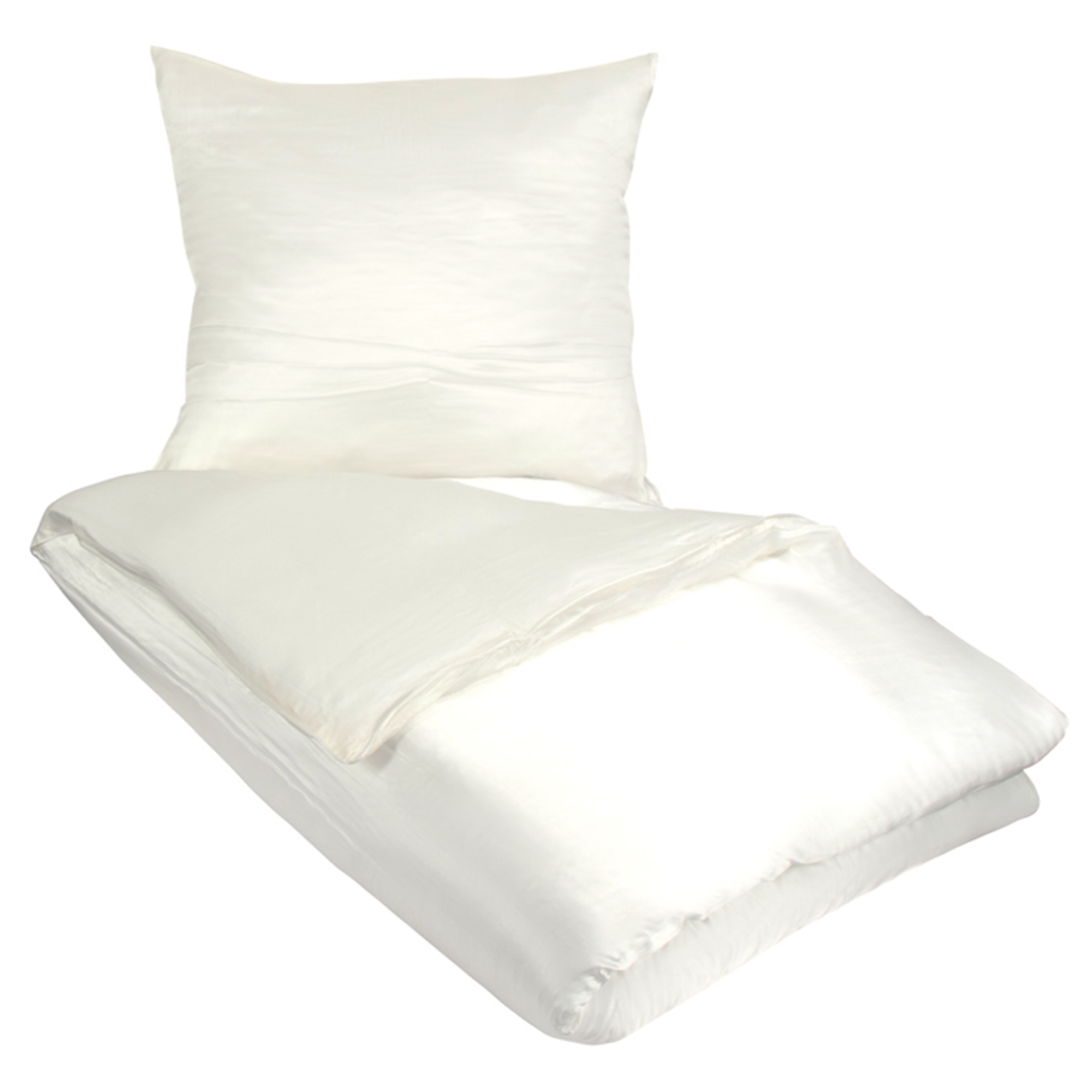 Einfarbige Bettwäsche - Weißes Bettenset - 100% Maulbeerseide - Butterfly Silk Bettwäsche