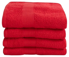 Baumwoll-Handtuch - 100% Baumwolle - Magnolia - Rot
