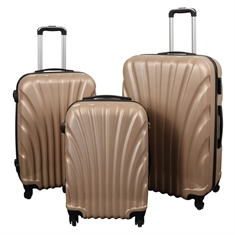 Koffer - Muschel Gold - Praktischer Hardcase-Koffer
