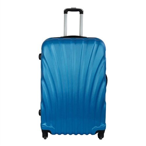 Großer Koffer - Muschel-Design in Blau - Exklusiver Hardcase-Reisekoffer