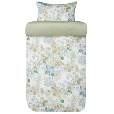 Satin-Bettwäsche - Weiches Baumwollsatin-Set - Cassandra Light Green - Bettwäsche von Høie of Scandinavia