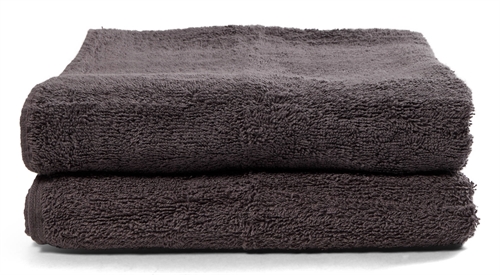 Strandtücher - 2 Stk. - 70x140 cm - Dunkelgrau - 100 % Baumwolle - Handtuchpaket von Nordisches Textil