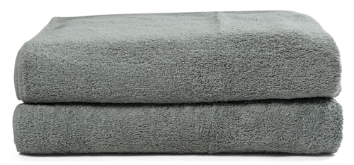 Strandtücher - 2 Stk. - 70x140 cm - Staubgrün - 100 % Baumwolle - Handtuchpaket von Nordisches Textil