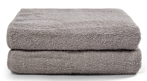 Handtücher - 2 Stk. 50x100 cm - Hellgrau - 100 % Baumwolle - Handtuchpaket von Nordisches Textil