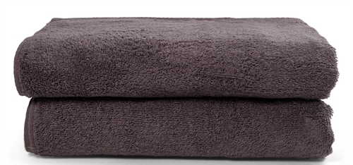 Handtücher - 2 Stk. 50x100 cm - Dunkelgrau - 100 % Baumwolle - Handtuchpaket von Nordisches Textil