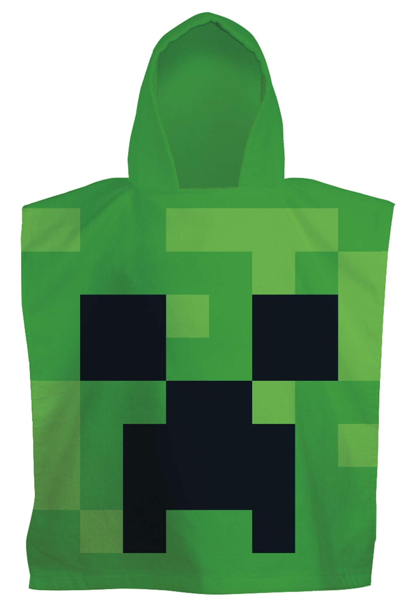 Badeponcho - Weich und kuschelig - Minecraft - Leichter und schnelltrocknender Kinderponcho für Kinder