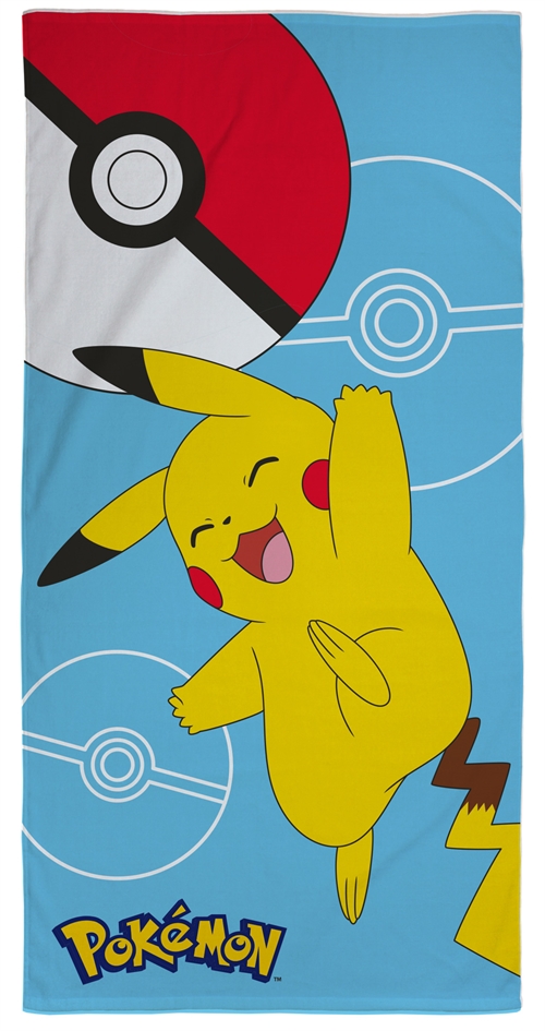 Pikachu Handtuch - 70x140 cm - 100% Baumwolle - Weiches Badetuch mit Pikachu von Pokémon