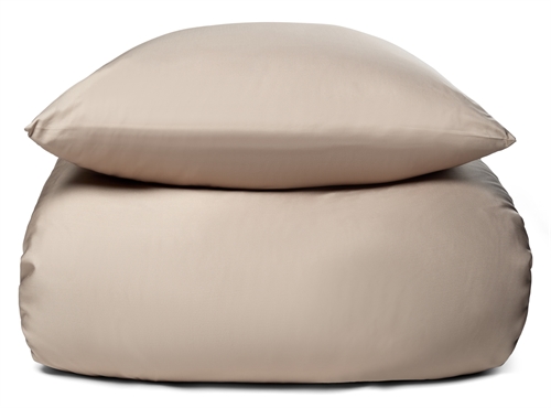 Bambus Bettwäsche - 100 % Natürlich - 140x220 cm - Champagnerfarben, satinierte Bettwäsche