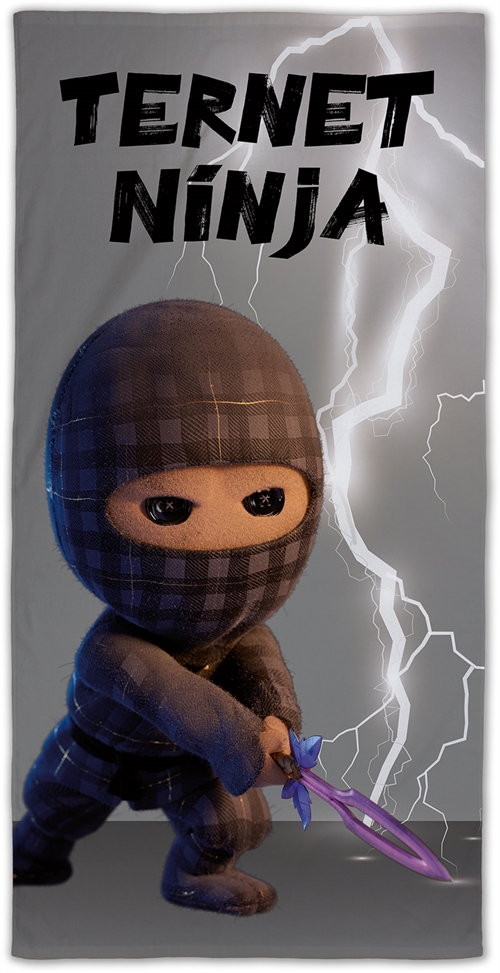 Ternet Ninja Badetuch - 100% Weiche Baumwolle - 70x140 cm - Der dritte Film der Serie