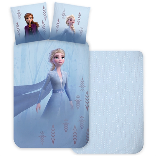 Frost Bettwäsche 140x200 cm - Wendebettwäsche mit Elsa - 100% weiche Baumwollbettwäsche