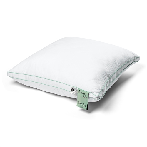 Bambuskissen - 100% allergikerfreundlicher Bambus - 60x63 cm - 3-Kammer-Kissen von Nature By Borg