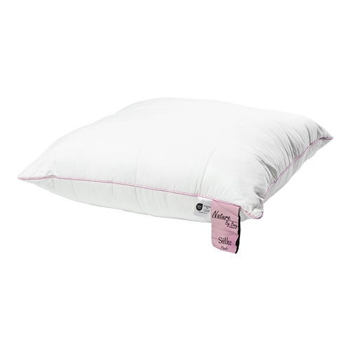 Seidenkissen mit perfekter Unterstützung - 100 % weicher Bambus-Bezug - 60x63 cm - 3-Kammer-Kopfkissen - Nature By Borg Kissen