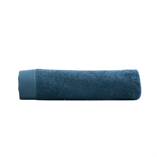 Badetuch - 100% Weiche Baumwolle mit hoher Saugfähigkeit - 70x140 cm - Dunkelblaues Badetuch von der dänischen Marke By Borg