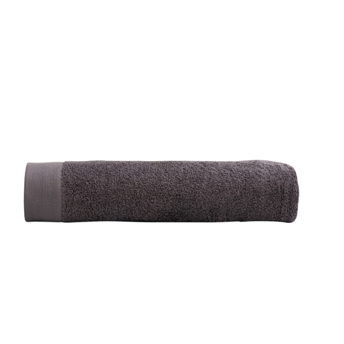 Badetuch - 100% Weiche Baumwolle mit hoher Saugfähigkeit - 70x140 cm - Dunkelgraues Badetuch von der dänischen Marke By Borg