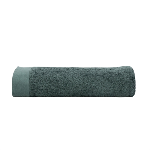 Badetuch - 100% Weiche Baumwolle mit hoher Saugfähigkeit - 70x140 cm - Dunkelgrünes Badetuch von der dänischen Marke By Borg