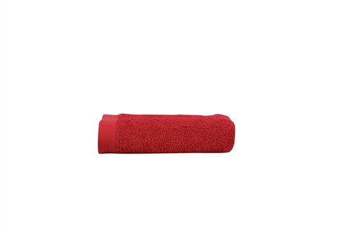 Handtuch - 100% Weiche Baumwolle mit hoher Saugfähigkeit - 50x100 cm - Rotes Handtuch von dänischen By Borg