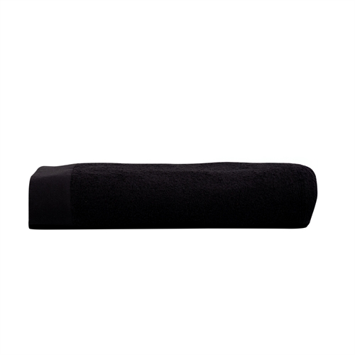 Badetuch - 100% Weiche Baumwolle mit hoher Saugfähigkeit - 70x140 cm - Schwarzes Badetuch von der dänischen Marke By Borg
