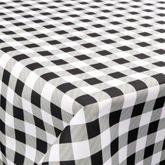 Textil-Wachstuch - 140 cm breit - Check Black - Wachstuch mit Acrylbeschichtung