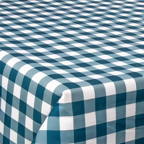 Textil Wachstuch mit Acrylbeschichtung - Check blue - 140 cm breit - Meterware