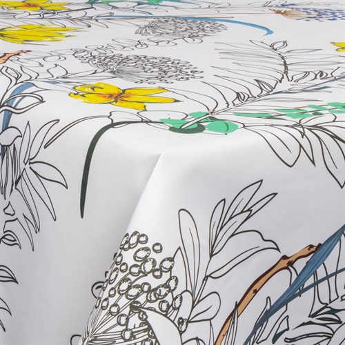 Textil Wachstuch mit Acrylbeschichtung - 30 Meter auf Rolle - Wild Leaves - 140 cm breites Textiltuch