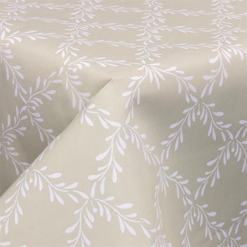 Textil Wachstuch mit Acrylbeschichtung - Leaf wreath brown - 140 cm breit - Meterware