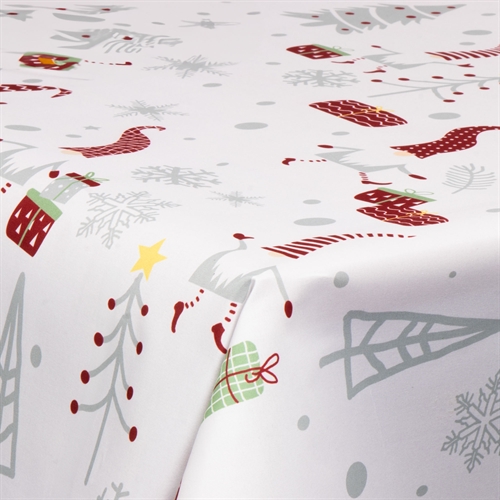 Textil Wachstuch mit Acrylbeschichtung - Mit Weihnachtsmotiv - Christmas gnome - 140 cm breit - Meterware