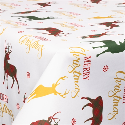 Textil Wachstuch mit Acrylbeschichtung - Mit Weihnachtsmotiv - Merry Christmas - 140 cm breit - Meterware