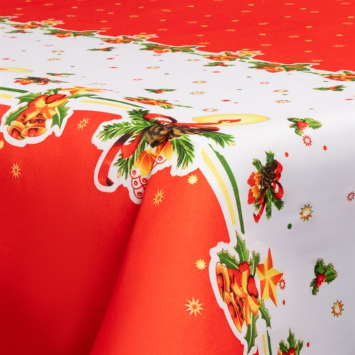 Textil Wachstuch mit Acrylbeschichtung - 30 Meter auf Rolle - Mit Weihnachtsmotiv - Christmas lights - 140 cm breites Textiltuch