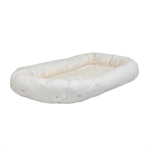 Babynest - Weiches Babynest 86 cm lang - Süße Kaninchen-Kollektion für Babys - Baumwoll-Babybett - Nordstrand Home Babyzubehör