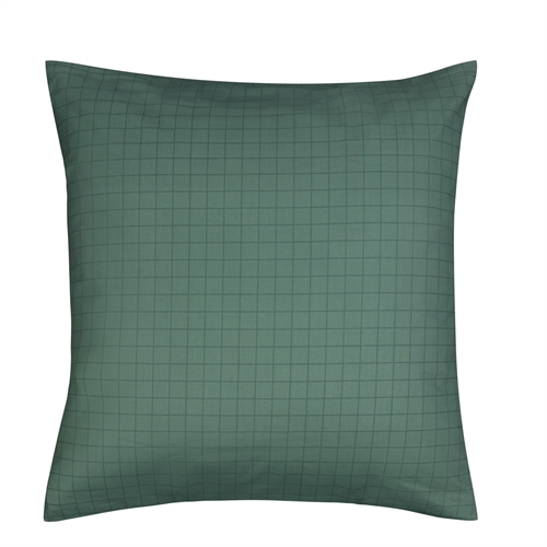 Kissenbezug 100 % Baumwolle - 60x63 cm - Grün kariertes Kissenbezug - Nordstrand Home Deckenbezug