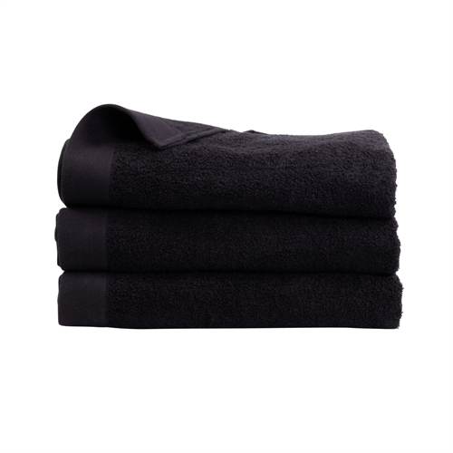 Badetuch - 100% Weiche Baumwolle mit hoher Saugfähigkeit - 70x140 cm - Schwarzes Badetuch von der dänischen Marke By Borg