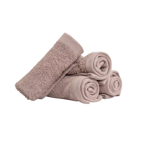 Waschlappen 4er-Pack - 100% Weiche Baumwolle mit hoher Saugfähigkeit - 30x30 cm - Rosa Waschlappen von der dänischen Marke By Borg