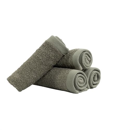 Waschlappen 4er-Pack - 100% Weiche Baumwolle mit hoher Saugfähigkeit - 30x30 cm - Hellgrüne Waschlappen von der dänischen Marke By Borg