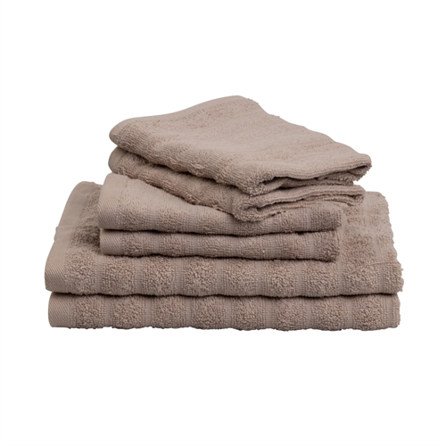 Handtücher 2 Stk. 100% gekämmte Baumwolle - Weiche sandfarbene Handtücher 50x100 cm von Borg Living